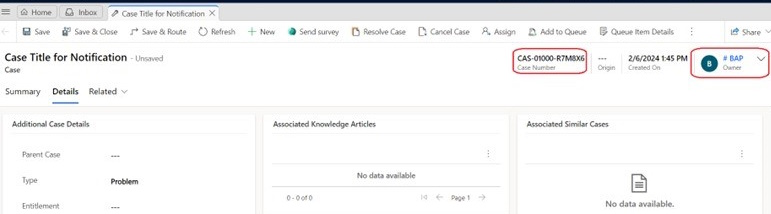 Case Title for detail notification-